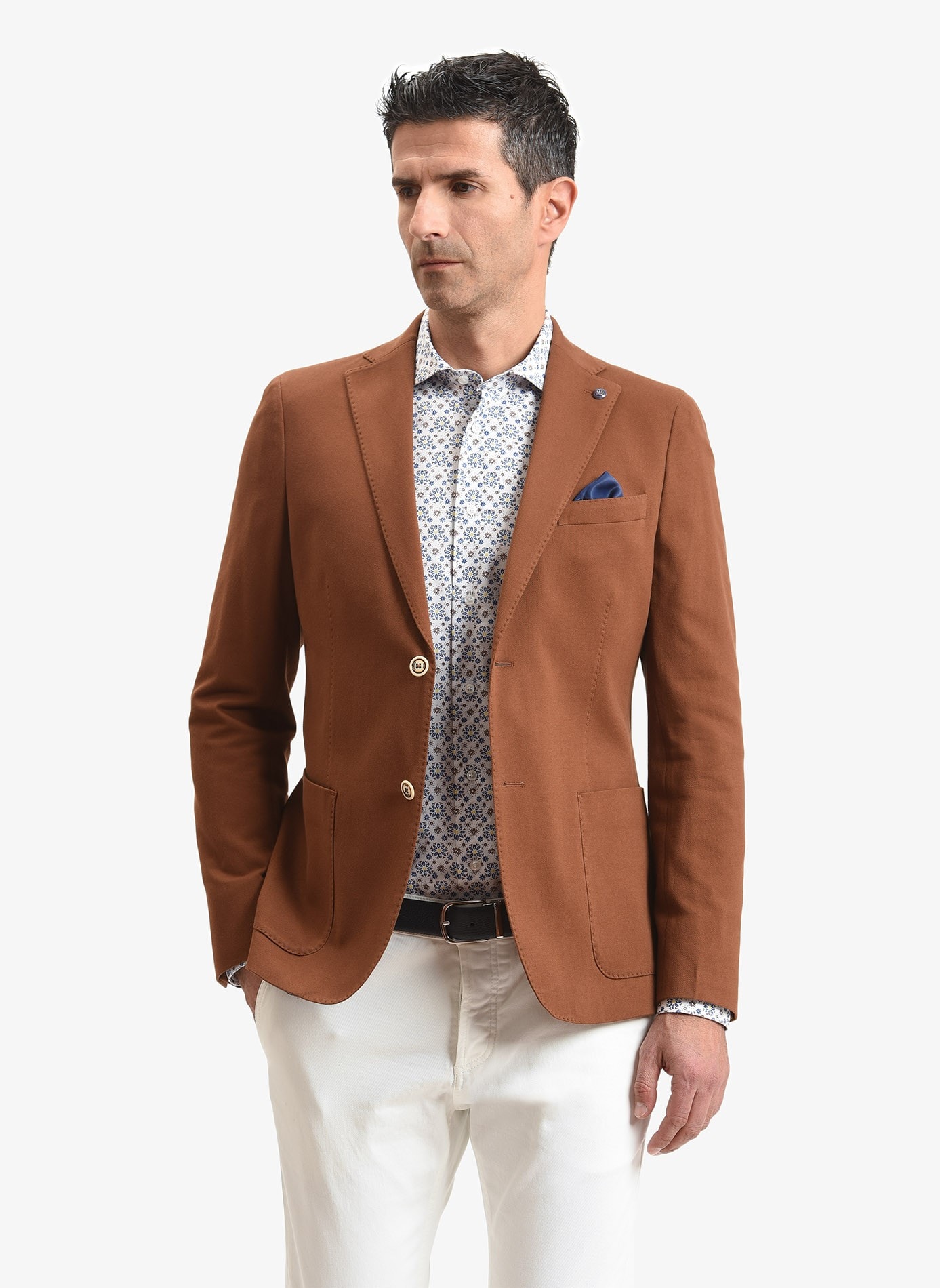 Giacca uomo John Barritt colore tabacco | Via Italia Moda Domodossola Shop  Online Sartoria