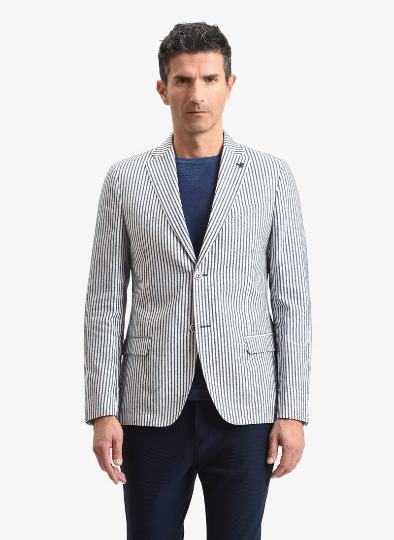 Giacca uomo John Barritt rigata | Via Italia Moda Domodossola Shop Online  Sartoria