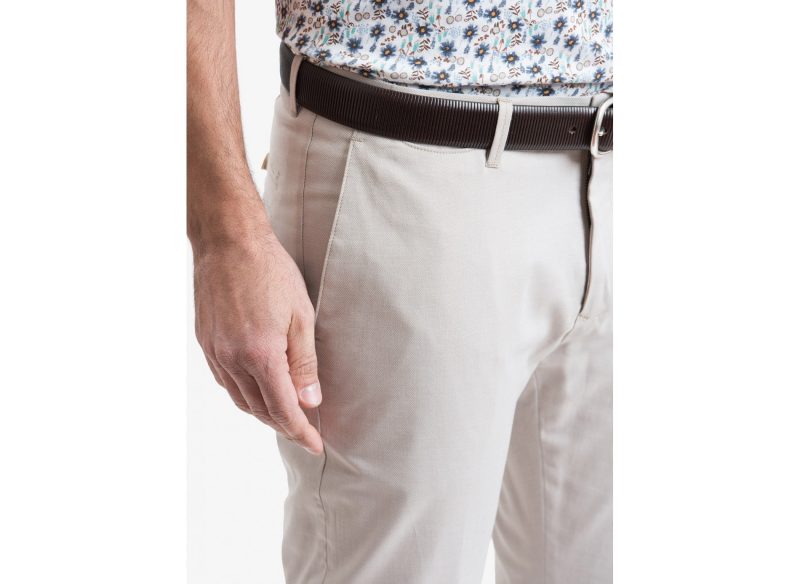 Pantalone chinos John Barritt colore beige | Via Italia Moda Domodossola  Shop Online Sartoria