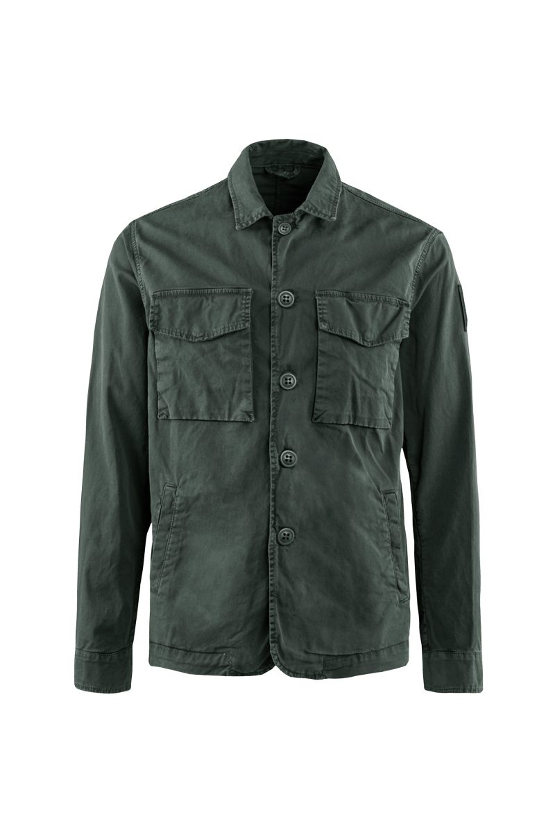 Bomboogie Giacca Camicia in Cotone Tinto Capo