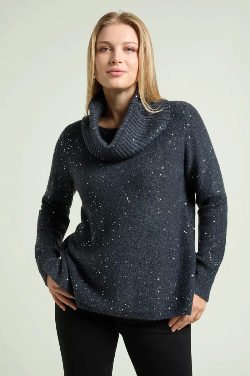 LUISA VIOLA Maglia paillettes